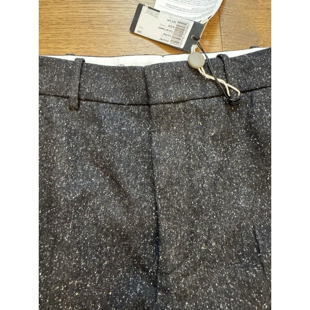 Joseph Wool Slacks Gray And Black Tweed Pleated Front Size 2 New With Tags - Picture 16 of 16
